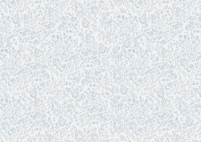 Ditsy Meadow, Polar Blue - Twist&Fit Roller Blind - Image 6